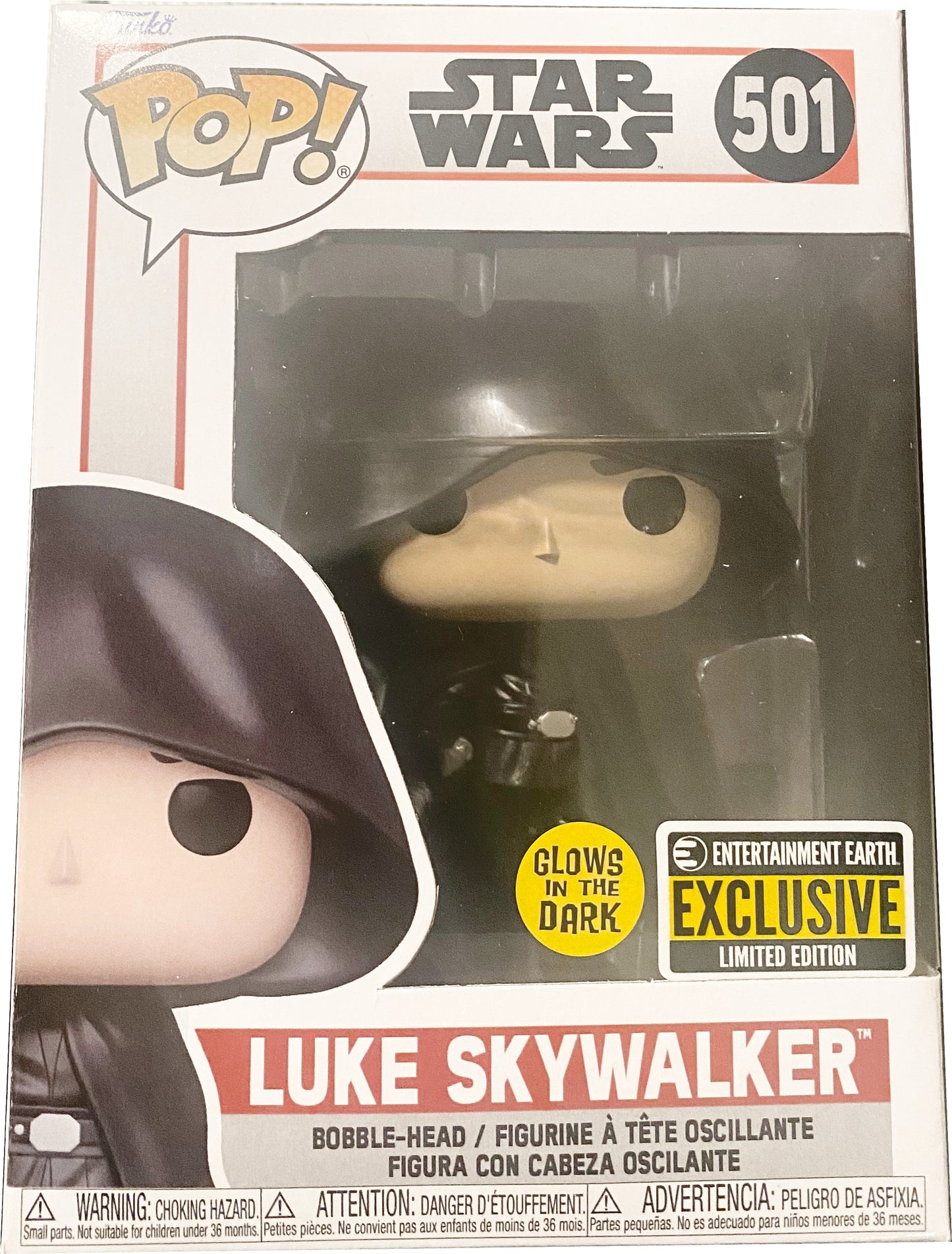 Star Wars: The Mandalorian Luke Glow-in-the-Dark Pop! Vinyl Figure - Entertainment Earth Exclusive